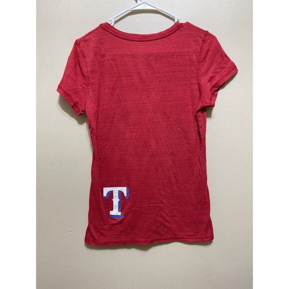 Soft As A Grape • Texas Rangers | V-Neck T-Shirt | Women’s M | MLB Baseball - Picture 3 of 4